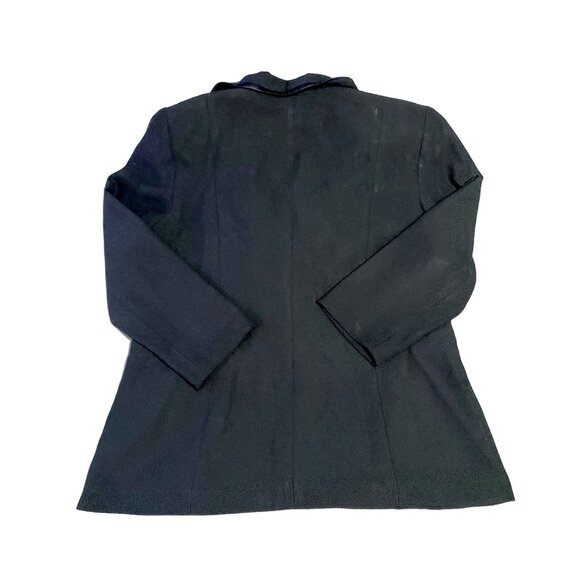 Chantelle NY Jacket Womens 18 Black Modesty Panel Secretary Church Plus Size VTG - Picture 2 of 15